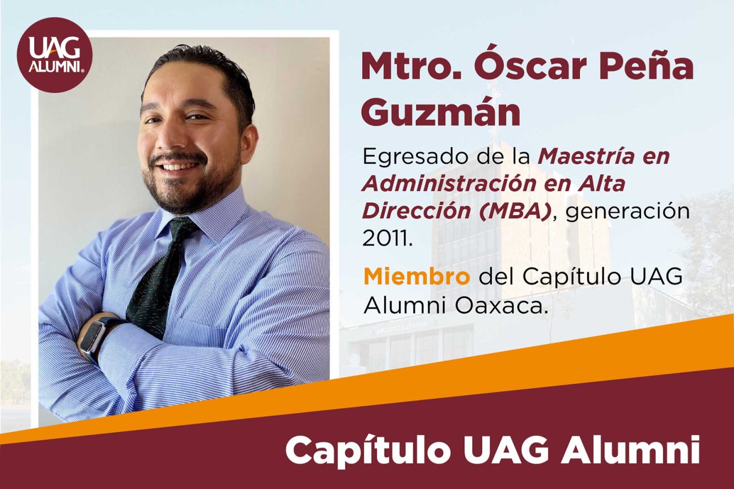 mtro oscar peña guzman un egresado con vision empresarial