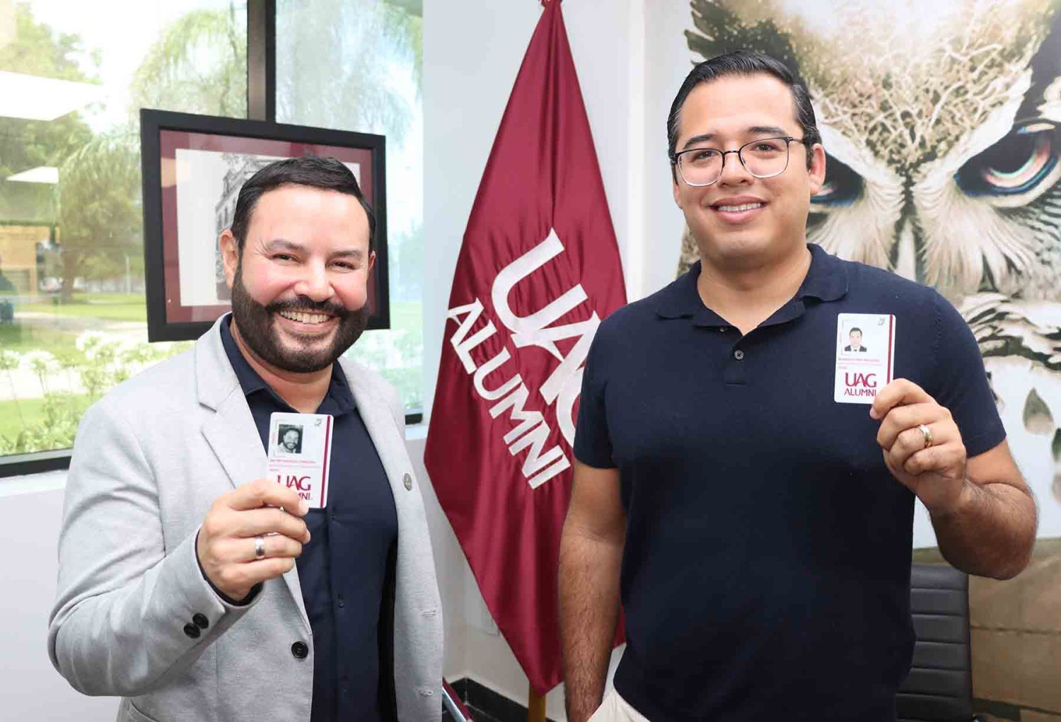 Walter González y Roberto Rey, egresados UAG y fundadores de la plataforma Boleto Móvil