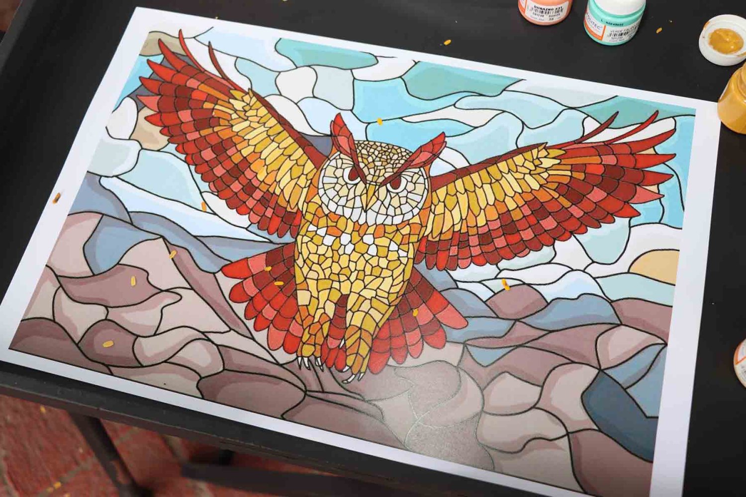 el resultado final fue una pintura extraordinaria