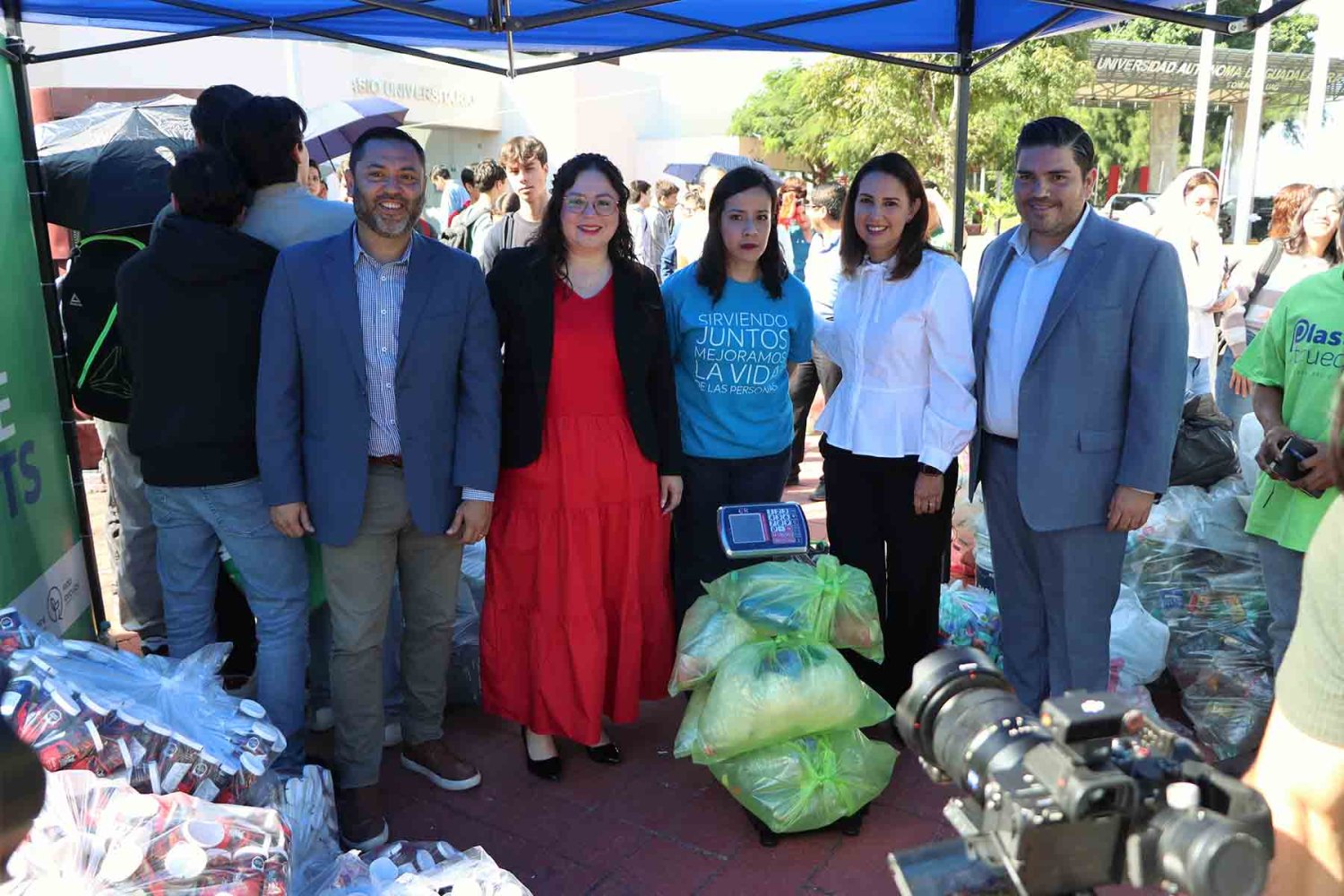 autoridades de la uag y de braskem durante el evento