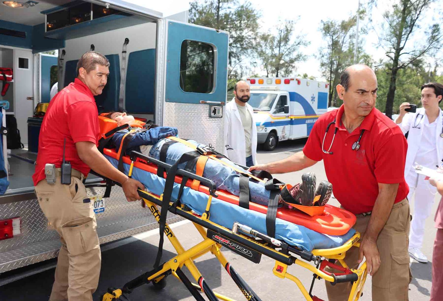 Se estableció un Área de Concentración de Víctimas, funcionó para simular la atención de heridos y su transporte.