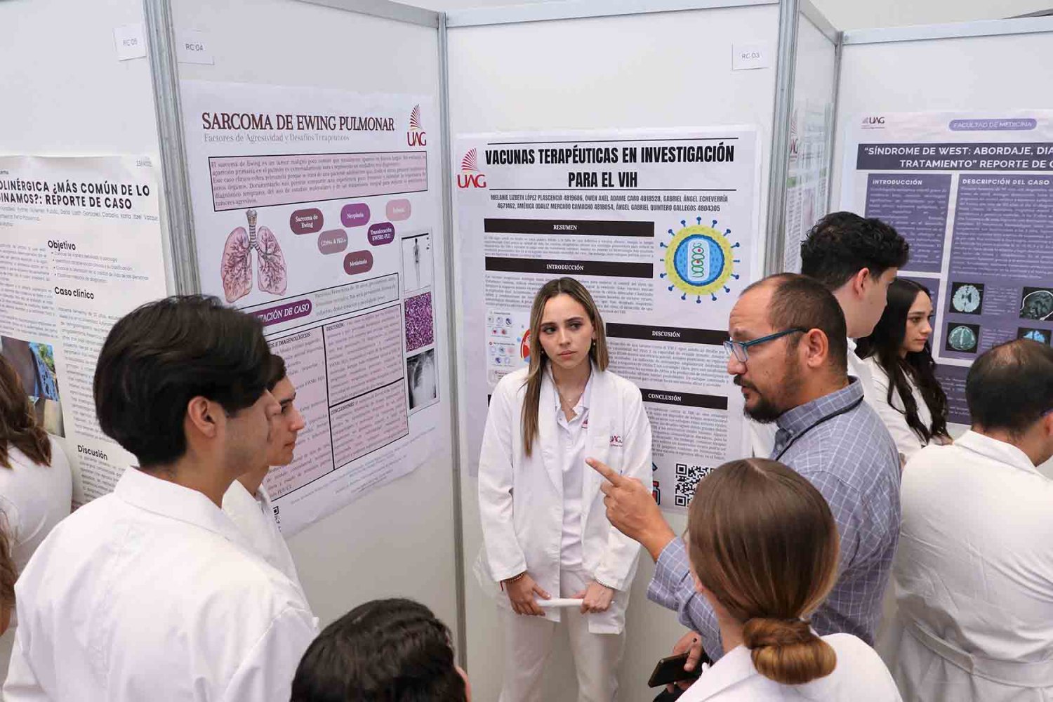 Los alumnos presentaron sus carteles de investigación
