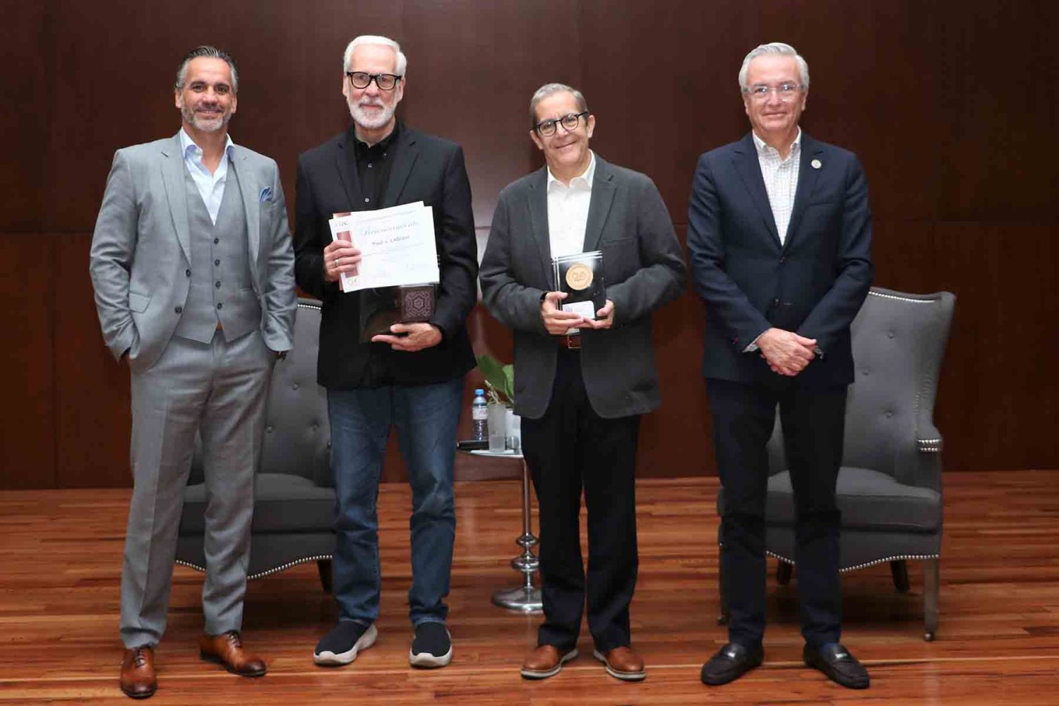 Juan Carlos Leaño, Paul LeBlanc, Arturo Cherbowsky y Alfonso Petersen Farah