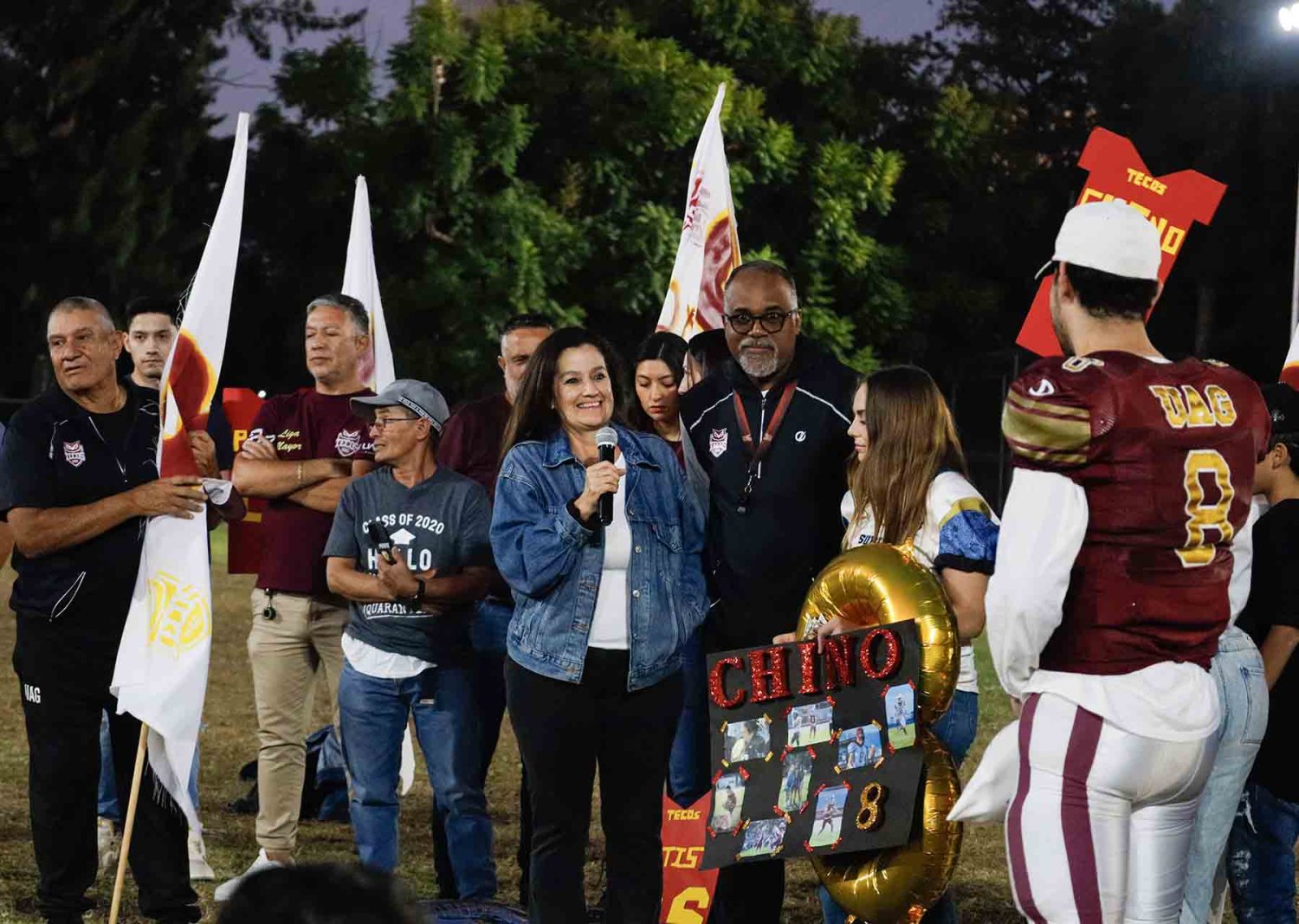 al final se reconoció a los jugadores que ya no podrán jugar en el equipo por su edad