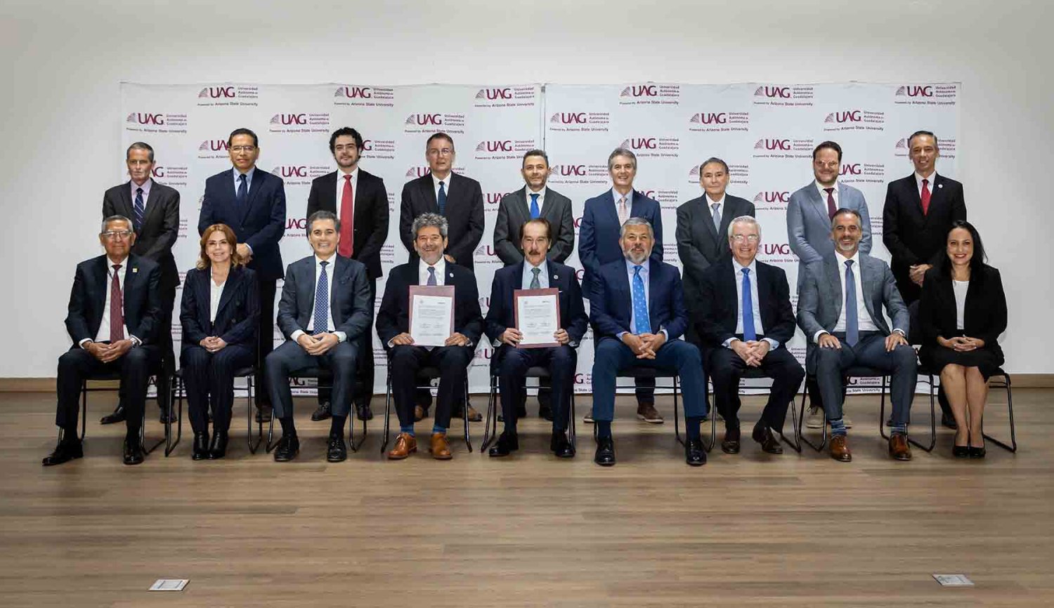 Directivos de la uag y recal asistieron a la firma de convenio