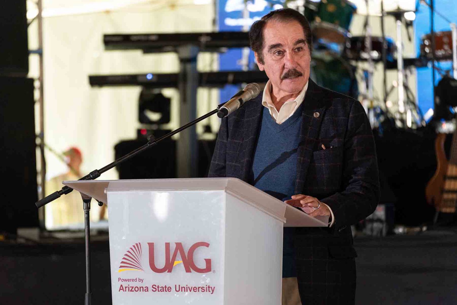 El Rector de la UAG, Lic. Antonio Leaño Reyes, hizo un recuento de los logros durante el 2023.