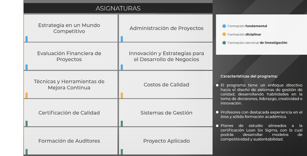 Maestría en Sistemas de Calidad | UAG