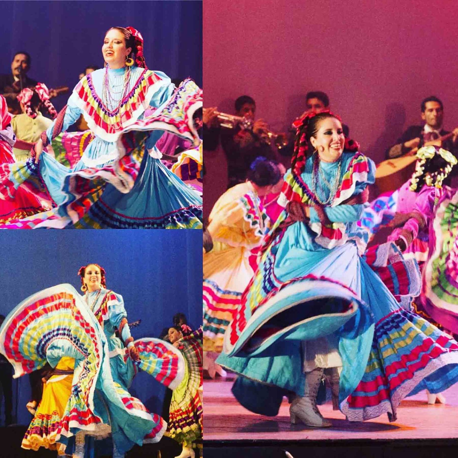 la egresada tambien ha destacado en el grupo folclorico