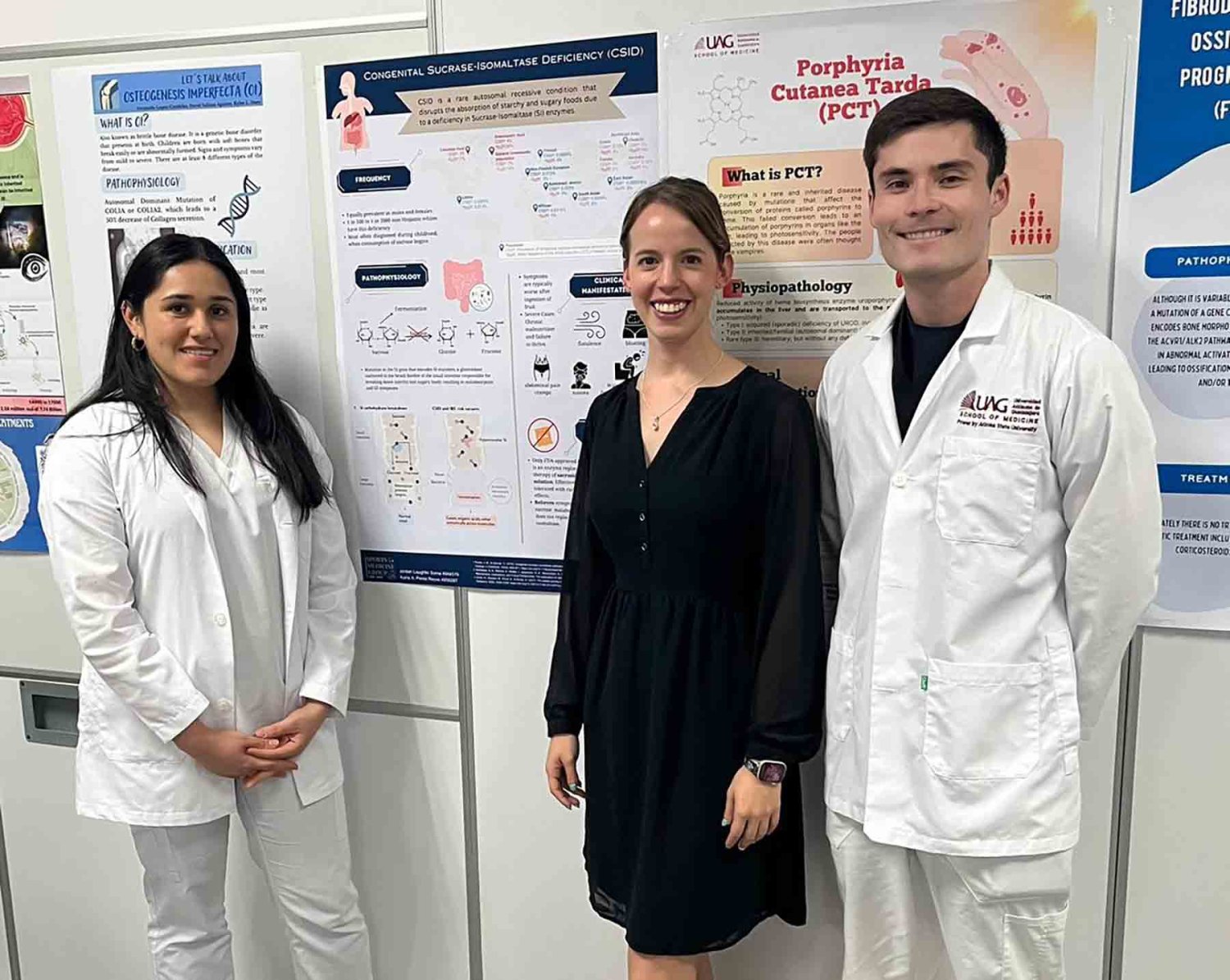 los alumnos presentaron infografias sobre algunas enfermedades raras